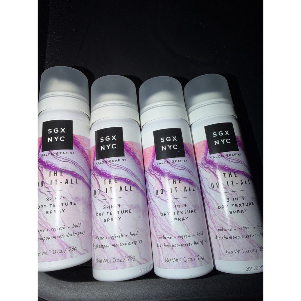 SGX NYC Dry Texture Spray The Do-It-All 3-in-1 Volumizing Refresh Hold 4 Pack
